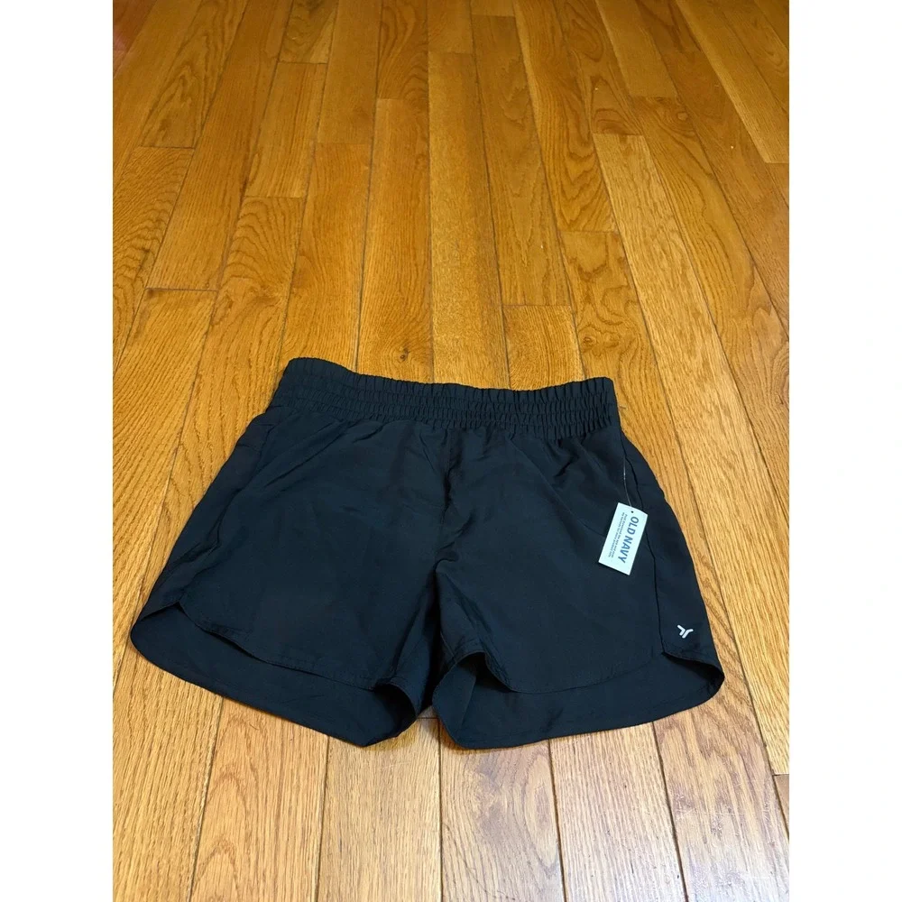 New Old  Navy Active Girls Black Go-Dry Dolphin Shorts XL 14-16 NWT 696568-00-1